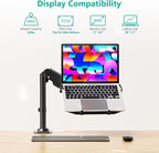WALI Laptop Tray Desk Mount, Laptop Arm Mount Fits 10-15.6 Inch Notebook - Image 2