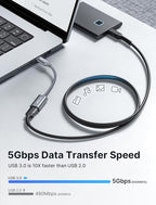 JSAUX USB C to USB 3.0 Adapter, USB C Male to USB Female OTG Cable Adapter - Image 2