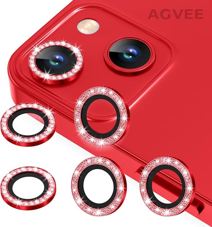 AGVEE 3+3 6 Pack for iPhone 13 6.1 inch / 13 Mini 5.4 inch Camera Lens Protector by AGVEE