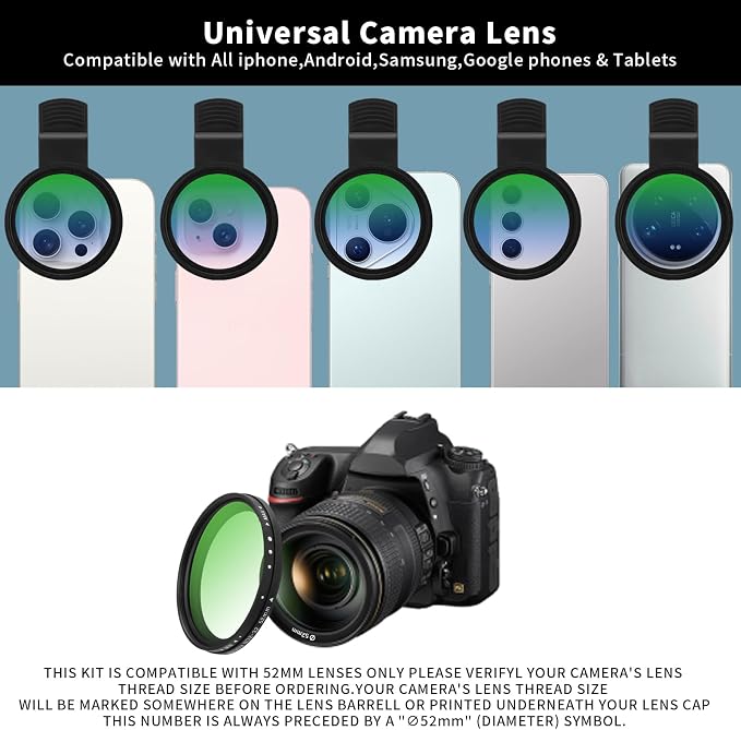 52MM Variable ND2-32 Filter for Phone, Compatible - Image 6