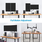 AVLT Dual 13"-27" Stacked Monitor Arm Desk Mount - Image 6