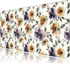 Watercolor Floral Large Mouse Pad, Gaming Keyboard Desk Pad, Extended Mouse Mat by BAHDSISFA