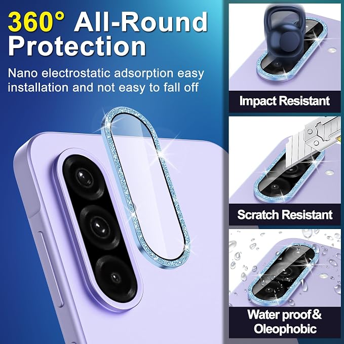 for Samsung Galaxy A26/A36/A56 Camera Lens Protector, Individual Metal Ring - Image 3