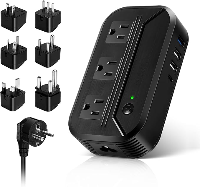 Voltage Converter US to Europe 2300W Power Converter 220v to 110v, Travel by Unknown