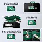 TYKOOL YIX30L-BS-STD, Lithium LiFePO4 Motorcycle Battery 12v, Digital Readout - Image 4