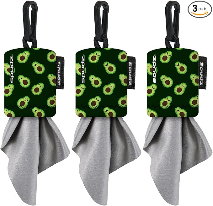 SPUDZ Classic Microfiber Lens Cleaner – Clip-On Pouch, Washable – by ALPINEINNOVATIONS