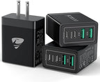 USB C Wall Charger Block 3-Pack, Aiminu 40W 4-Port PD Power Delivery Fast Type by Aiminu