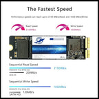 Dogfish 512GB NVMe SSD for MacBook PCIe Gen3x4 M.2 2280, Internal SSD for - Image 5