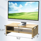Zimilar Monitor Stand Riser, 2 Tiers Laptop Computer Monitor Riser - Image 6