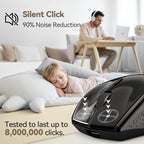 TECKNET Wireless Mouse Jiggler, USB-C Rechargeable Mouse, Silent Mouse Quiet - Image 5