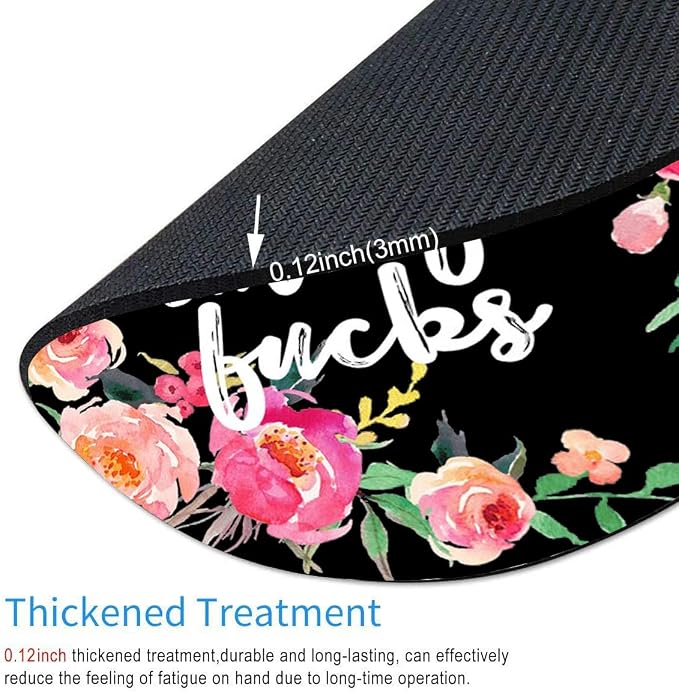 Mouse Pad Floral, Fashion Funny Wording - Image 3