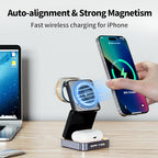 2025 Upgraded 3-in-1 Magnetic Wireless Charger, Charging Stand, Charging Station - Image 4