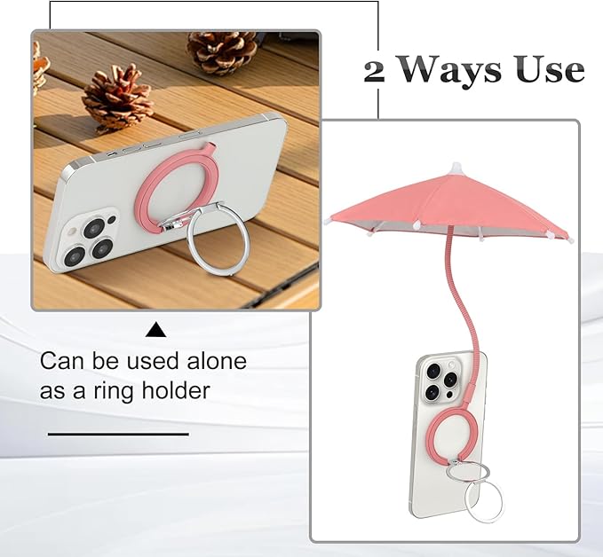 Magnetic Umbrella Phone Stand for Sun Protection, Adjustable Sun Shade Shield - Image 6