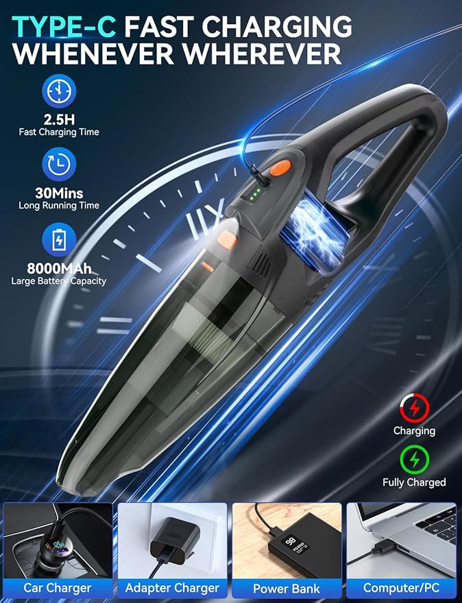 GHUSTAR Handheld Vacuum Cordless - Image 4
