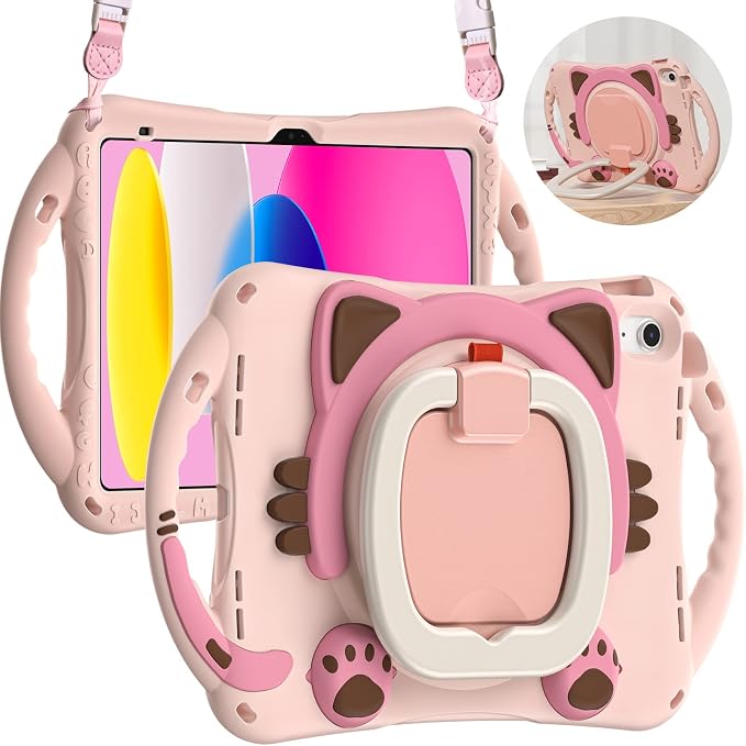 BRAECN Cute Cat Case for iPad 11th/10th Generation 11”/10.9'' 2025/2022 by BRAECN