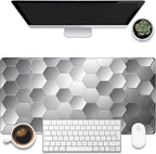 Large Gaming Mouse Pad for Desk, Sci-Fi Honeycomb Desk Pad, 31.5"x15.7" by KOAIWPAE