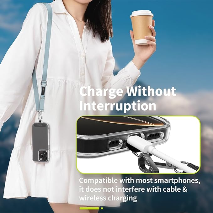 SWITCHEASY 20mm Adjustable Crossbody Phone Strap Compatible - Image 7