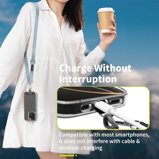 SWITCHEASY 20mm Adjustable Crossbody Phone Strap Compatible - Image 7