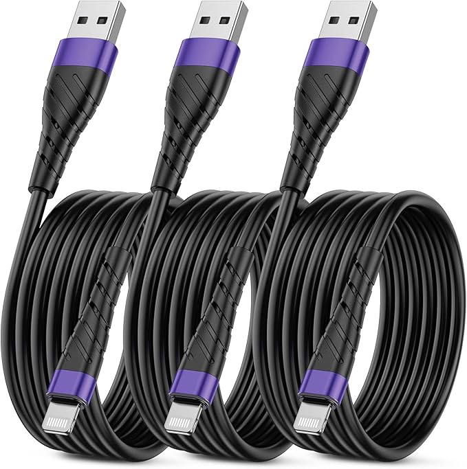 OIITH MFi Certified for iPhone Charger Cable 3 Pack 10 Ft, Extra Long for by OIITH