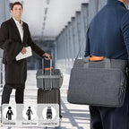 15 15.6 16 inch Laptop Computer PC Shoulder Bag Carrying Case, Water-Repellent - Image 5