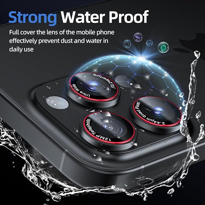 Camera Lens Protector for iPhone 16 Pro Max/iPhone 16 Pro/iPhone 15 Pro - Image 6
