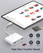 USB C SD Card Reader for Mac/MacBook/iPad/iPhone 15 Pro WNXSLOAD SD Card Adapter - Image 3