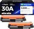 30A Black Toner Cartridge 2-Pack by JCTONER