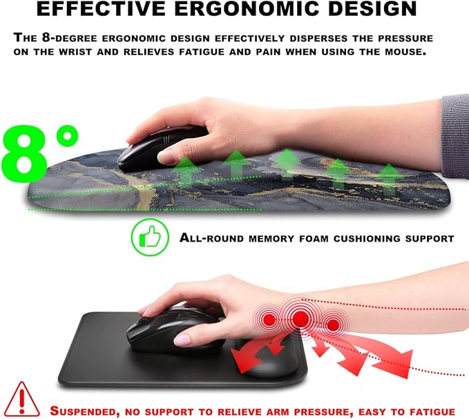 Mouse Pad Wrist Support, Ergonomic Mouse Pad - Image 5
