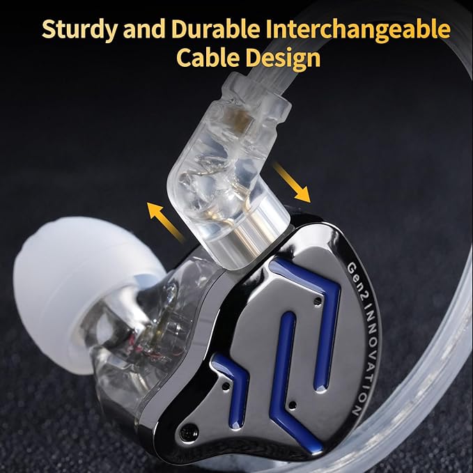 KZ ZSN Pro 2 in-Ear Monitors Headphones Metal Earphones 1BA+1DD Hybrid - Image 7