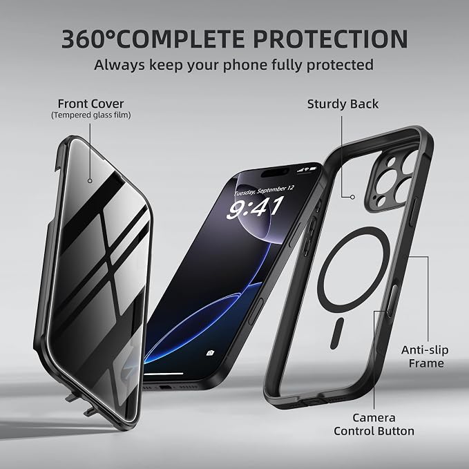 BERFY Magnetic for iPhone 16 Pro Max Case, Compatible - Image 9