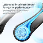 JISULIFE Portable Neck Fan, Hands-Free Bladeless, 5 Speeds, 4000 mAh Battery - Image 4