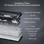 Womier S-K80 75% Keyboard with Color Multimedia Display Mechanical Gaming - Image 3