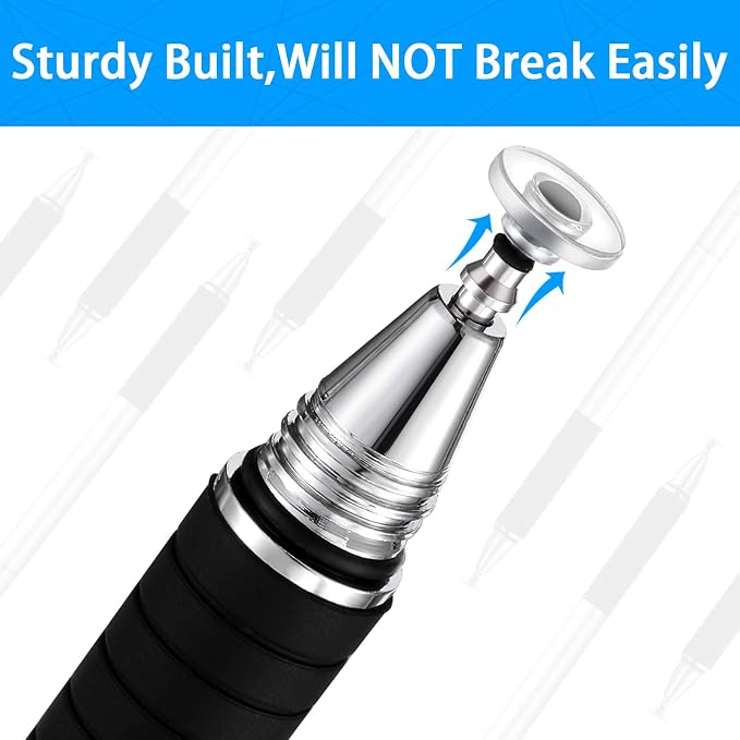 Zonon 12 Pcs Replacement Stylus Pen Tips Only Precision Round Shape Replaceable - Image 3