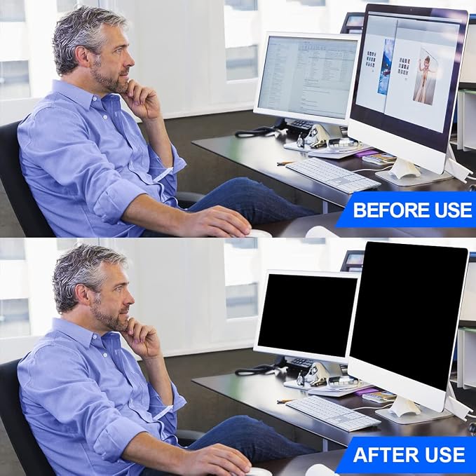 Computer Privacy Screen Filter 21.5 Hanging Monitor Privacy Screen Protector - Image 5