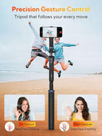 70” Auto Face Tracking Tripod, Extendable 360° Rotation Phone Tripod - Image 2