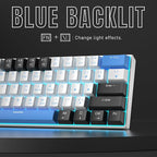 60% Mechanical Gaming Keyboard, Mixed Color Keycaps Gaming Keyboard - Image 4