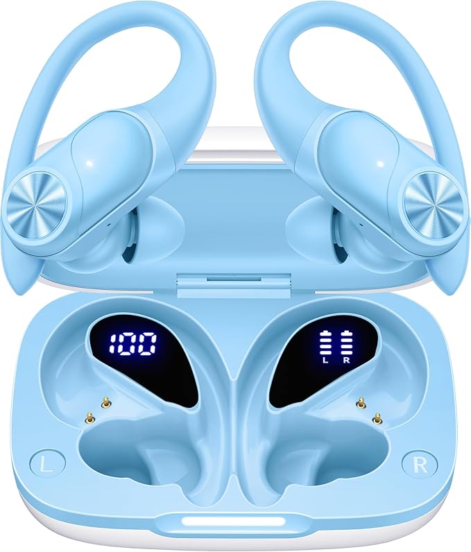 PocBuds Bluetooth Headphones Wireless Earbuds 80hrs Playtime Wireless Charging by PocBuds