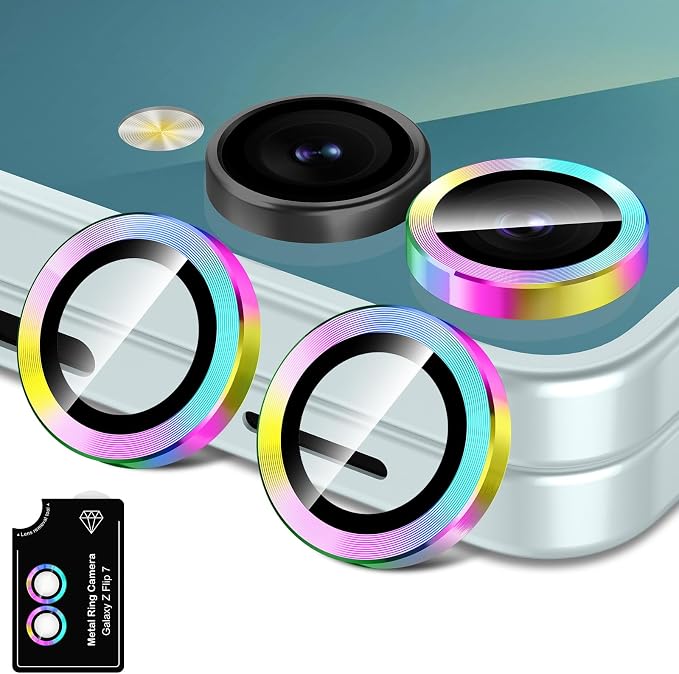 for Samsung Galaxy Z Flip 7 Camera Lens Protector, Individual Metal Ring by Btscase