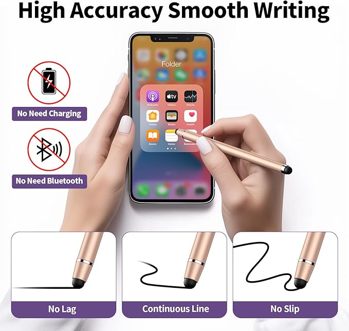 Stylus Pen for Touchscreen, 2 in 1 High Precision and Sensitivity Stylus - Image 4