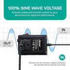 LiteFuze 300 Watt Step Up/Step Down Travel Voltage Converter, 220/110v to - Image 6