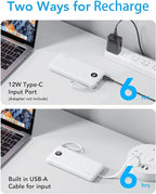 VRURC Portable Charger Power Bank, 10000mAh Travel Essentials Battery Pack - Image 6