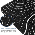 Large Gaming Mouse Pad with Stitched Edges, Durable Non-Slip Natural Rubber Base - Image 4