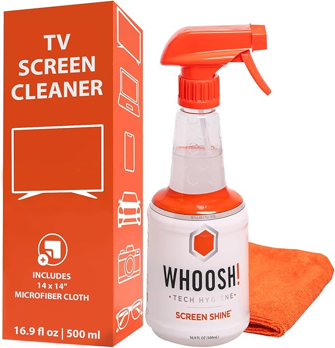 WHOOSH! Screen Shine Pro 16.9 fl oz Refillable TV Screen Cleaner by WHOOSH