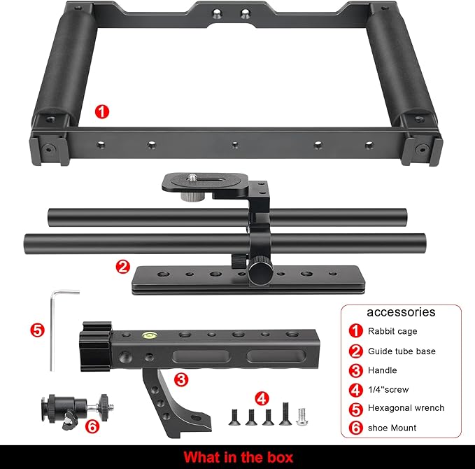 Universal Aluminum Alloy DSLR Mirrorless Camera Camcorder Stabilizer Extension - Image 6