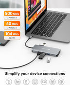 USB C Docking Station Dual HDMI Adapter, 11 in 1 Multi Display Docking Station - Image 5