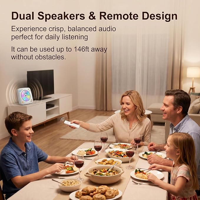 Gueray Portable CD Player Bluetooth: CD Players - Image 5