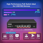 YuanLey 5-Port 10G PoE Switch Unmanaged - Image 4