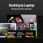 EN605 512GB M.2 SSD, NVMe1.3 PCIe Gen3 x4 SSD TLC, Internal Hard Drive - Image 4