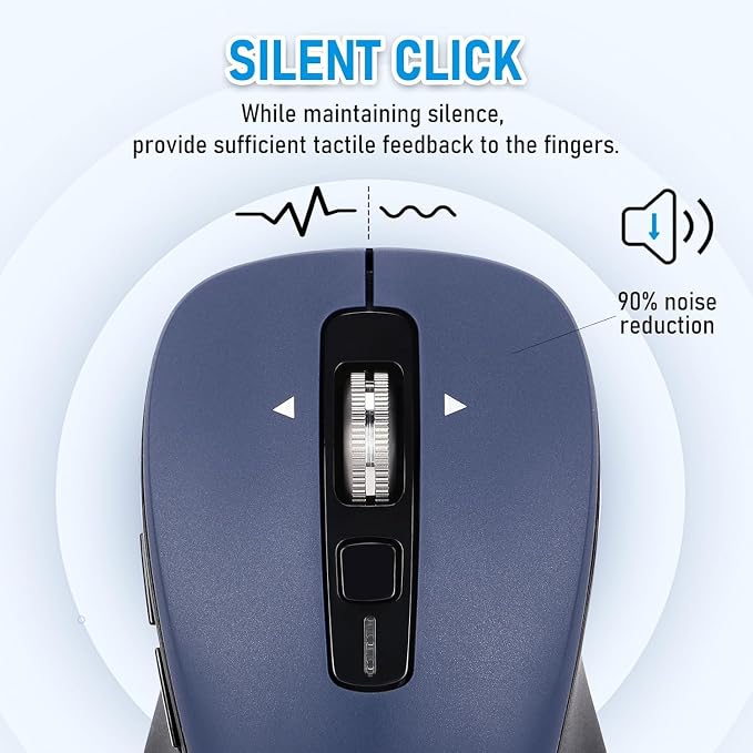 Wireless Mouse, Full-Size Silent Mouse, 36-Month Battery Life, 4 Way Navigation - Image 3