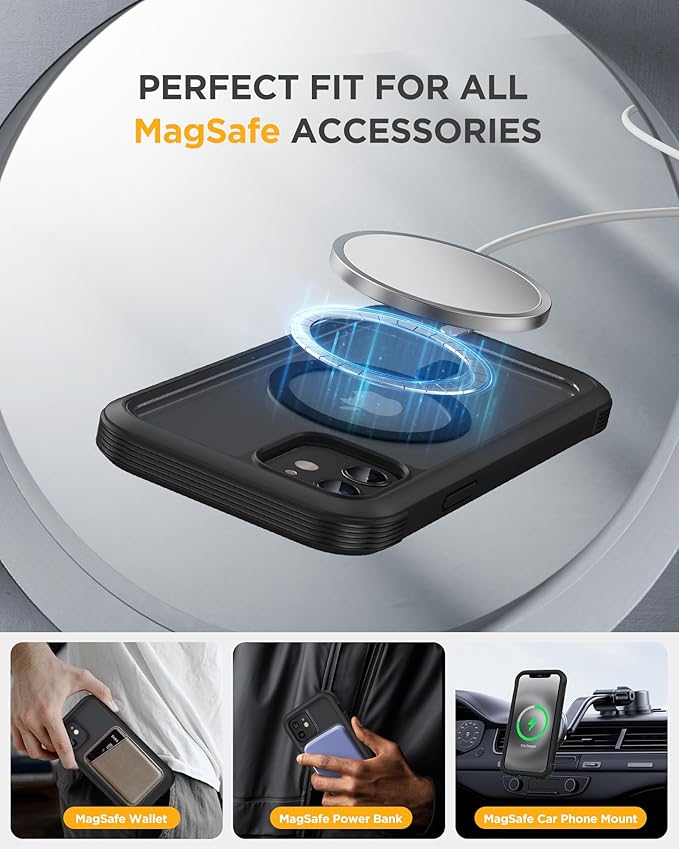 Miracase Magnetic for iPhone 12 mini Case, Drop & Scratch-Resistant, Shockproof - Image 6
